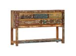 Vidaxl Credenza 120X30X75 Cm In Legno Massiccio Antico