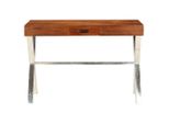 Scrivania In Legno Massiccio Con Finitura Color Miele 110X50X76 Cm