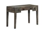 Scrivania Nera 110×50×75 Cm In Legno Massiccio Di Mango