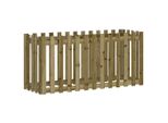 Vidaxl Picchetto Letto Rialzato Design 150X50X70 Cm In Legno Di Pino Impregnato