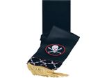 Bristol Novelty Fascia Pirata Unisex Con Frange BN2212 (Taglia Unica) (Nero/Bianco/Oro/Rosso)