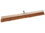 Scopa In Cocco L.1000Mm L.Manico In Metallo Supporto Legno Piatto