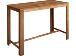 Set Di Tavolo E Sgabelli Da Bar 7 Pezzi In Legno Massiccio Di Acacia