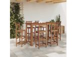 Vidaxl Tavolo Da Bar In Legno Massiccio Di Acacia 150X70X105 Cm