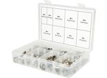 Ks Tools Werkzeuge-Maschinen Gmbh Assortimento Di Fascette Stringitubo A 1 Orecchio, Ø 5,8-21 Mm, 170 Pz (970.0830)