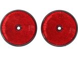 Carpoint Riflettori Rotondi Ø 70 Mm Rosso 2 Pezzi