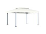 Vidaxl Padiglione 400 X 300 Cm Alluminio Crema