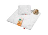 Set Per Culla Sleepling, Piumino Medio Per Tutte Le Stagioni, Piumino 80 X 80 Cm E Cuscino Piatto, Cuscino 35 X 40 Cm, Eu