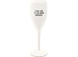 Koziol Superglas Mit Druck Cheers No. 1 Love You To The Moon, Sektglas, Champagnerglas, Superglas, Cotone White, 100 Ml, 3912525