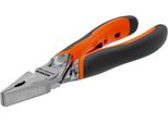 Pinze Combinate Rinforzate Bahco Con Manici Bicomponenti Ad Apertura Automatica E Finitura Cromata 180 Mm Arancione Arancione Taglia Unica