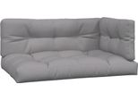 Vidaxl Cuscino Pallet 3 Pezzi In Tessuto Grigio