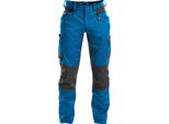 Dassy® Helix Pantaloni Da Lavoro Elasticizzati Azur Blue/Anthracite Grey Taglia 54 Lunghezza: Meno