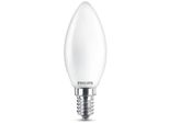 Philips Lampadina Led E14 60W Equivalente Candela Bianco Caldo 2700K Smerigliata
