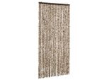 Vidaxl Tenda Zanzariera Beige E Marrone 100X220 Cm In Ciniglia