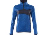 Pullover In Pile Con Zip Corta Azzurro/Nero-Blu, Taglia S Mascot 18053-316-91010