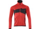 Maglia In Pile Con Zip Corta Rosso/Nero, Taglia Xs Mascot 18003-316-20209