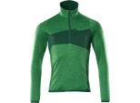 Pullover In Pile Con Zip Corta Verde Erba/Verde, Taglia 2XL Mascot 18003-316-33303
