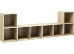 Mobili Tv 4 Pezzi Rovere Sonoma 72X35X36,5 Cm Materiale A Base Di Legno