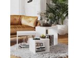 Vidaxl Set Di 3 Tavoli, Materiale Bianco A Base Di Legno