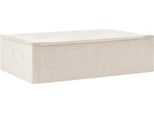 Vidaxl Scatola Portaoggetti In Tessuto 70X40X18 Cm Crema