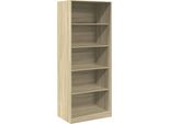 Vidaxl Armadio Rovere Sonoma 80X50X200 Cm Materiale A Base Di Legno