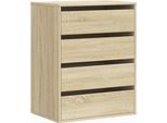 Vidaxl Cassettiera Rovere Sonoma 60X41X76 Cm Materiale A Base Di Legno