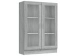 Vetrina Grigio Sonoma 82,5X30,5X115 Cm Materiale A Base Di Legno