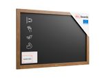 Lavagna Magnetica Nera Da Gesso In Cornice Di Legno 90X60 Cm