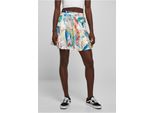 DáMská Sukně Urban Classics Ladies Aop Satin Mini Skirt Softyellowvacation - Xl