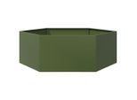 Vidaxl Fioriera Esagonale Verde Oliva 138X120X45 Acciaio