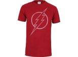 The Flash - Maglietta Da Uomo TV946 (S) (Cardinal Red)