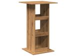 Syfax™ Tavolo Bar Portaoggetti Rovere 60X60X102 Cm Legno Multistrato