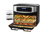 Friggitrice Ad Aria Con 2 Scomparti Separati Da 5,5 L E Funzione Sync-Finish – 2600 W, Capacità Totale Xxl 12 L, 10 Programmi, Finestra Di Visualizzaz