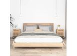 Comodini 2 Pz. 40X30X55,5 Cm Materiale Legno E Ferro