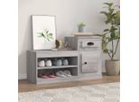 Vidaxl Scarpiera Grigia Sonoma 100X42X60 Cm Materiale A Base Di Legno