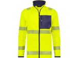 Giacca A Strato Medio Ad Alta Visibilità, Neon Yellow/Dark Blue, Taglia 3XL