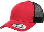 Flexfit - Cappello Trucker "Retro"" Per Uomini/Donne Unisex RW8984 (Taglia Unica) (Rosso/Nero)"