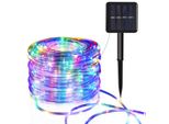 Jopassy Luce Solare Corda Led Corda Luce Stringa Luce Esterna Rete Luce Rgb 10M