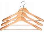 Appendiabiti In Legno Kadax, Per Vestiti, Camicie, Abiti, Pantaloni, Gonne, Gancio In Metallo Girevole A 360°