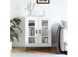 Vidaxl Credenza Bianca Lucida 69,5X34X90 Cm Materiale A Base Di Legno
