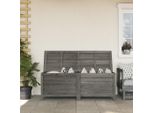 Vidaxl Cassapanca Da Giardino Antracite 150X50X56,5 Cm In Legno Massiccio Di Abete