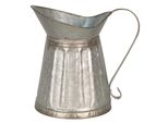 Clayre & Eef Brocca Decorativa 29 Cm In Metallo Grigio