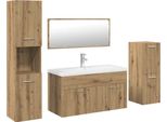 Syfax™ Set Mobili Da Bagno 5 Pz Rovere Artigianale Legno Multistrato