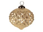 Guaina Natalizia Clayre & Eef Ø 10X10 Cm Vetro Color Oro