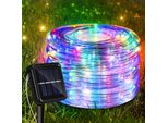 Tolletour Luce Solare A Fune Filo Giardino Luci Fiabesche Led Luce A Fune Colorata-10M
