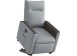 Vidaxl Poltrona Relax Con Ausilio Per L'alzata In Tessuto Grigio Chiaro Elettrico