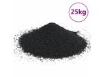 Vidaxl Sabbia Per Acquari 25 Kg Nero 0,2-2 Mm