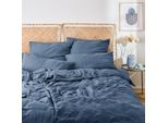 Blumtal Biancheria Da Letto In Mussola 200X220 Cm - Copripiumino 200X220 + 2X Federa 40X80 Blu Scuro