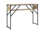 Consolle Con Ripiano Rovere Sonoma 105X30X75Cm Materiale A Base Di Legno