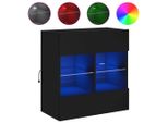 Pensile Tv Con Luci Led Nero 58,5X30X60,5 Cm